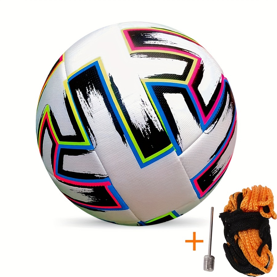 Size 5 Soccer Ball Handmade Pu Leather Soccer Ball Durable Kicking Training  Game Football - Sports & Outdoors - Temu Italy