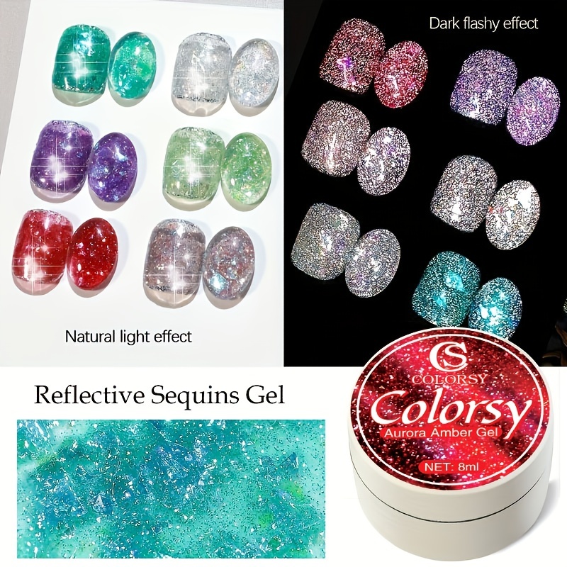 Colorful Glitter Nail Gel Polish - Nail Art Products