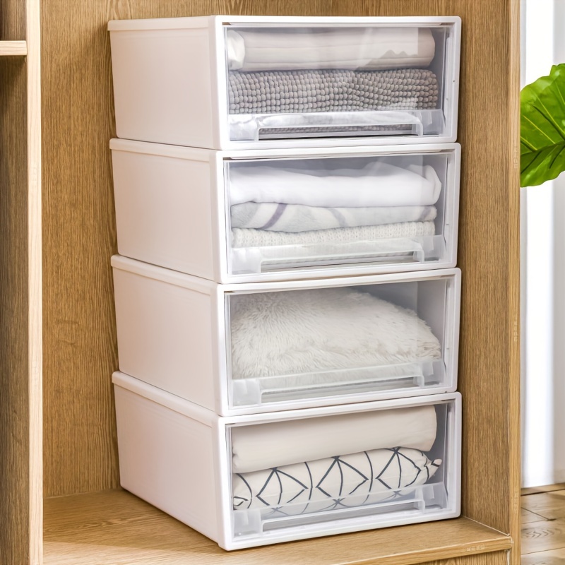 Stackable Closet Storage Basket Household Drawer Type - Temu