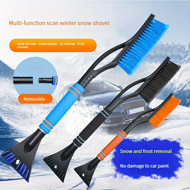 Car Snow Brush Removal Extendable with Ice Scraper for Car Windshield and  Foam Grip Detachable Snow Mover for Car Auto SUV Truck Windshield Windows