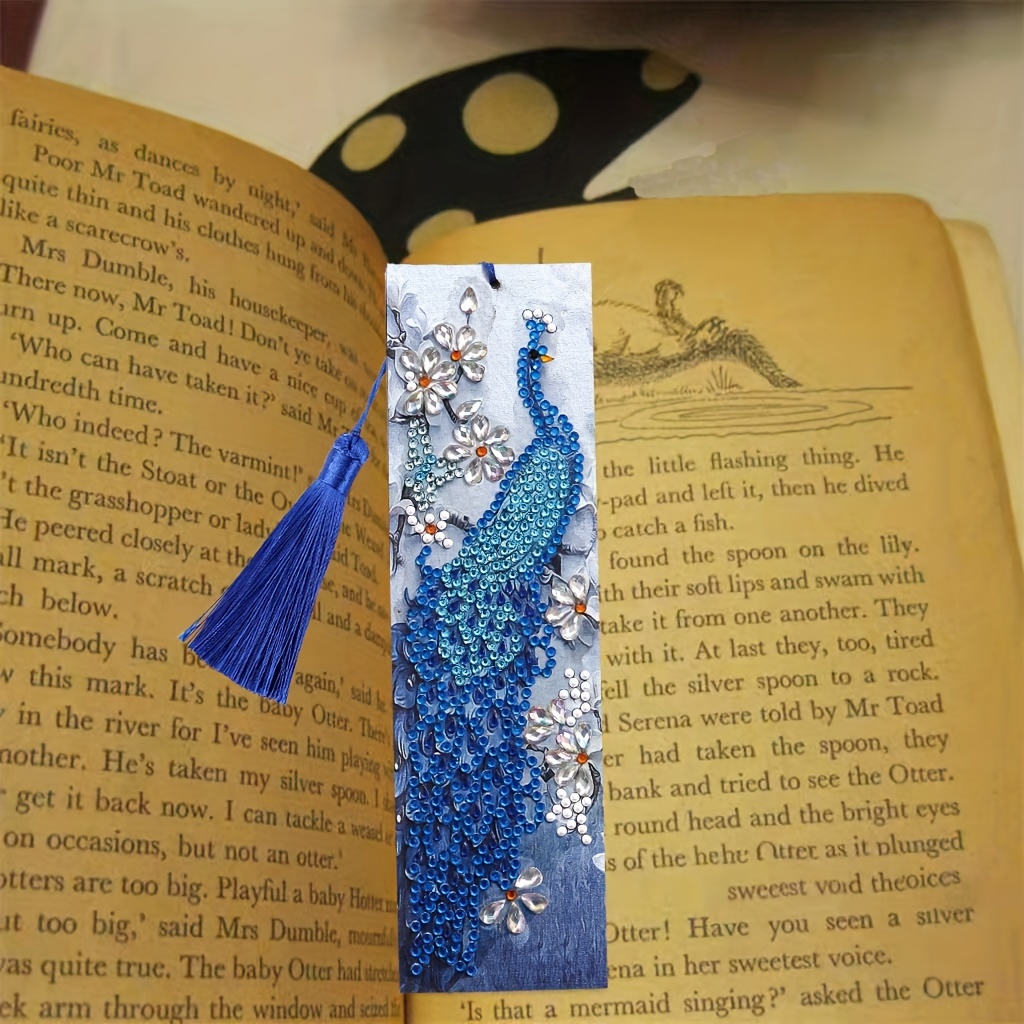 Diamond Painting Bookmark Peacock Model Diy Diamond Art Kit - Temu