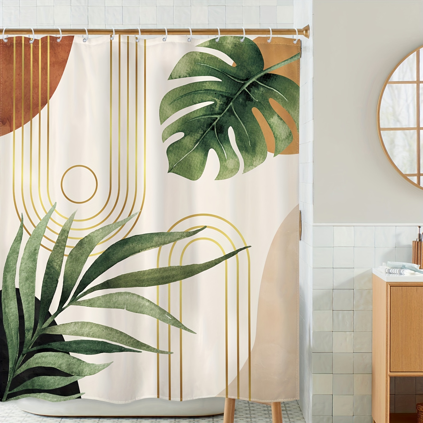 Palm Leaf Bathroom - Temu
