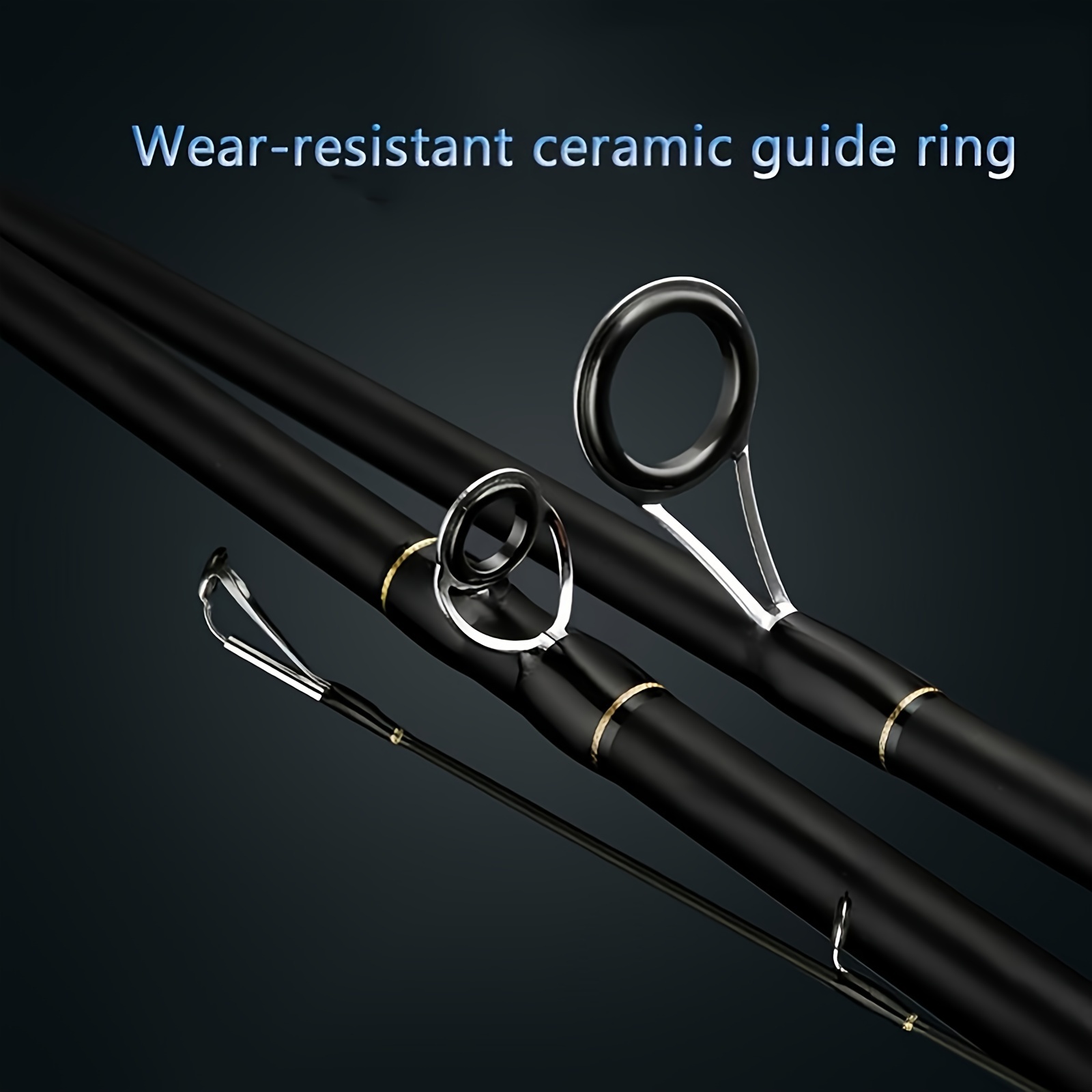 Portable Carbon Fiber Casting Rod Travel Fishing Rod Cork - Temu