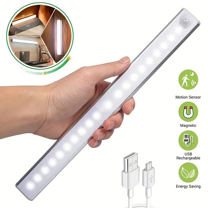 HT YUNJLI Ultra sottile Luce Armadio Dimmerabile, Senza Fili Lampada  Guardaroba con Sensore di Movimento, USB Ricaricabile Luce Led  Sottopensile, 1000mAh, 60cm Luci Notturna trave regolabile : .it:  Illuminazione