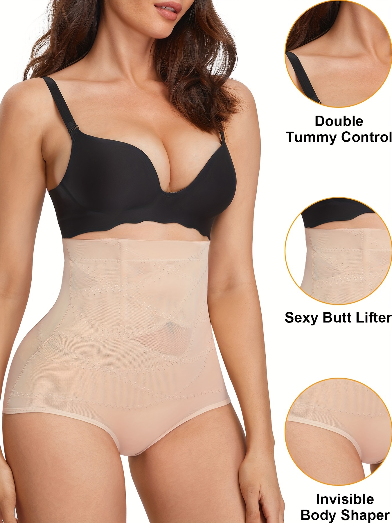 Gotoly Womens High Waist Butt Lifter Shapewear Tummy Control