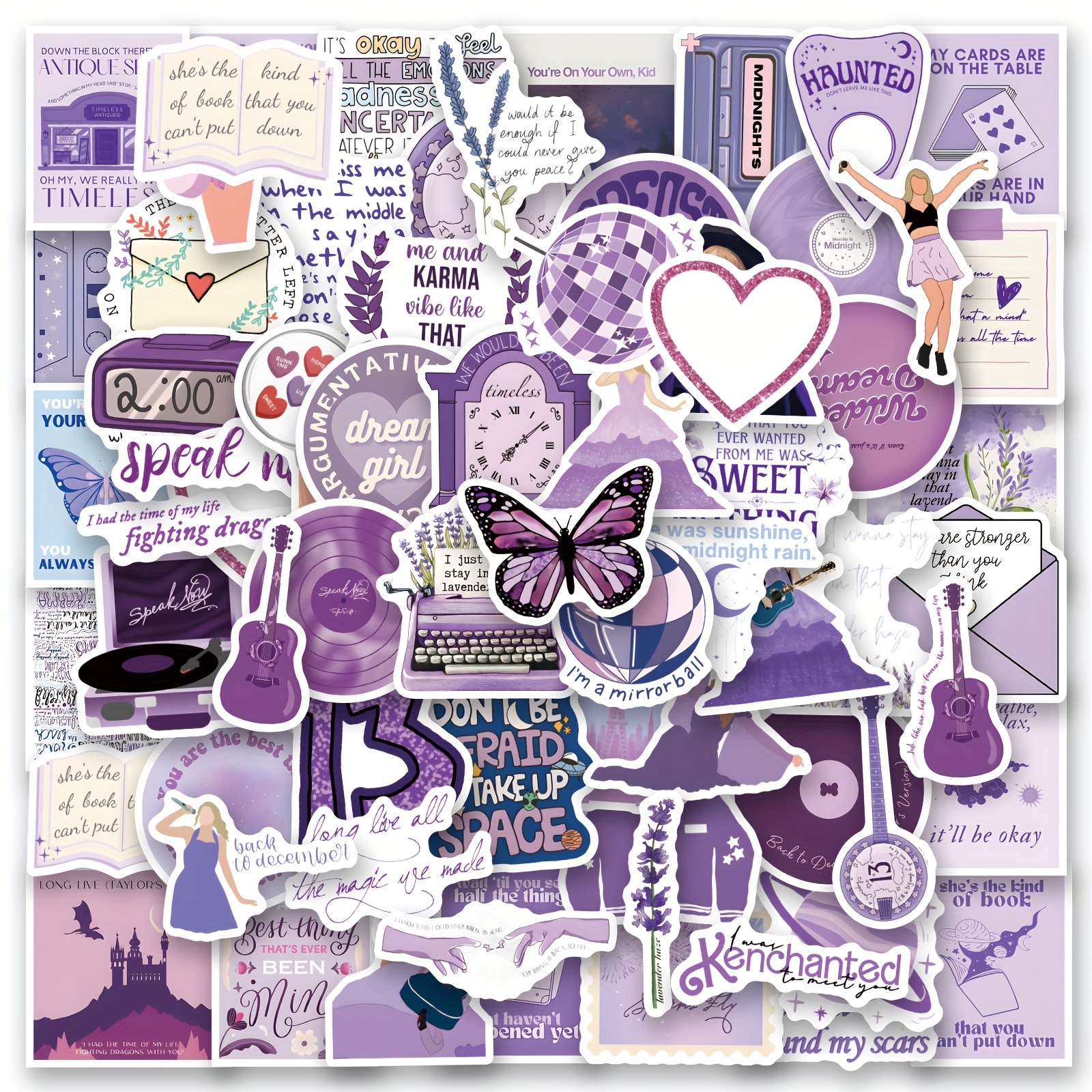  100PCS Swift-Themed Stickers - Waterproof Vinyl Stickers for  Water Bottle, Laptop, Skateboard, and Scrapbook - Ideal for Teens and Music  Lovers : Electronics