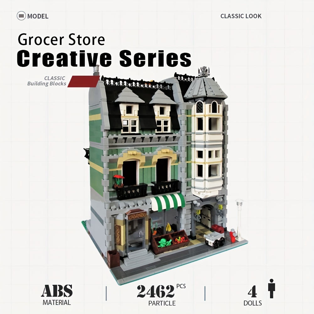 City Coffee Shop Building Blocks Set, Compatible with Lego, Modular  Architecture Three-Story House Building Blocks for Adult (1443pcs)