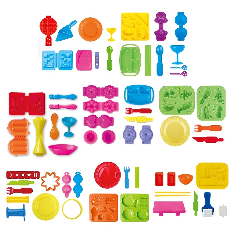 Plasticine Modeling Clay Mold Play Diy Educational Toys Hot Dog Set Making  Fine Food Kit For Kids