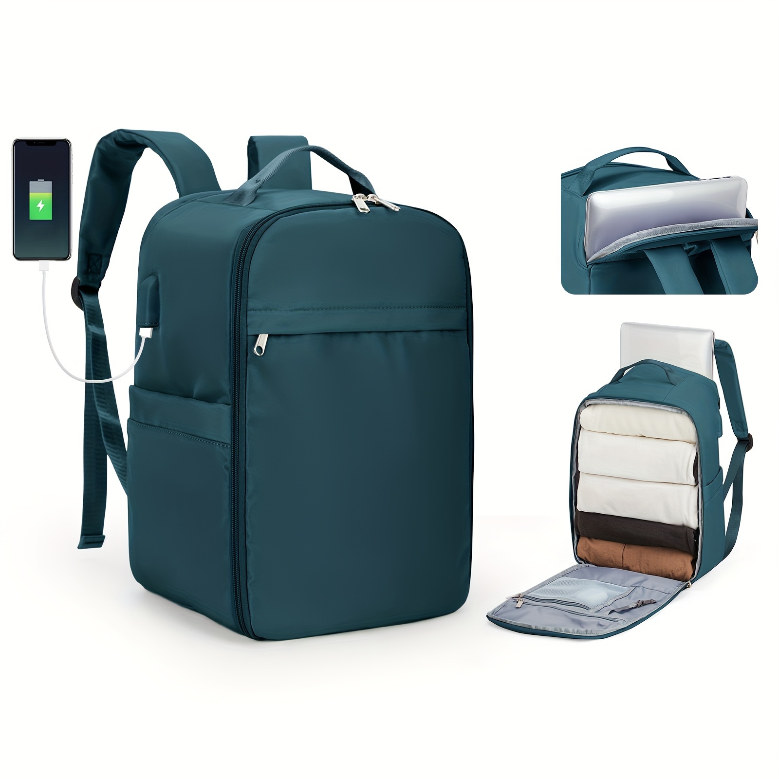 Backpack with store charging station