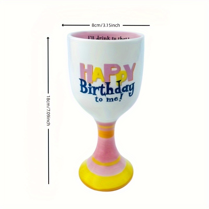 Ceramic Wine Glass, Cute Kawaii Champagne Cup, Goblet, For Whisky,  Cocktail, For Bar, Pub, Club, Restaurant And Home Use, Drinkware  Accessories - Temu