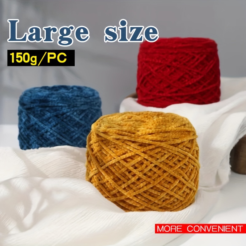 Smooth Yarn Knitting Wool Yarn Fiber Velvet Yarn Crochet Yarn Thick Yarn  DIY