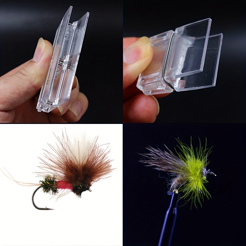 4pcs/set CDC Fly Tying Feather Clips, Artificial Flies Bait Hook Making  Tools