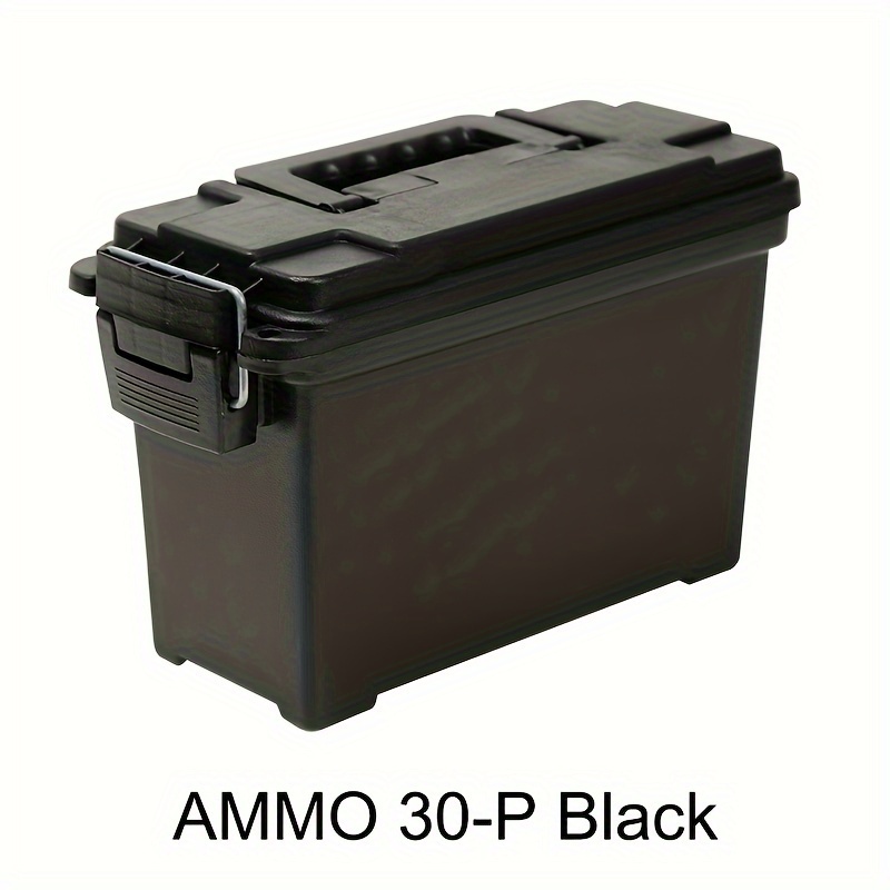 Plastic Ammo Box Tactical Military Bullet Storage Safe Pouch Ammo Can  Outdoor Lightweight Ammo Accessory Crate
