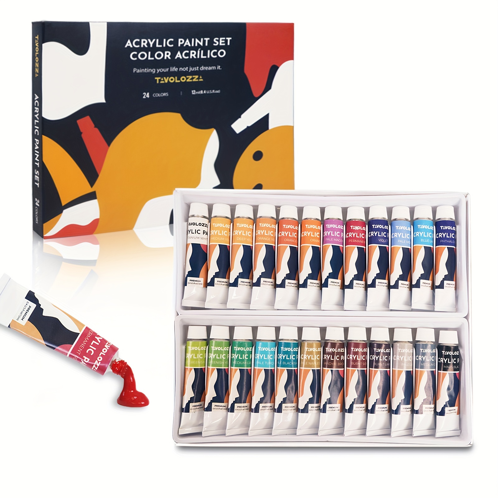 TAVOLOZZA Paint by Numbers Kit for Adults & Beginner, 2 Pack 9 x 12 inch  Canvases with Frame, 36 Acrylic Paint Tubes, 5 Paintbrushes and  Installation