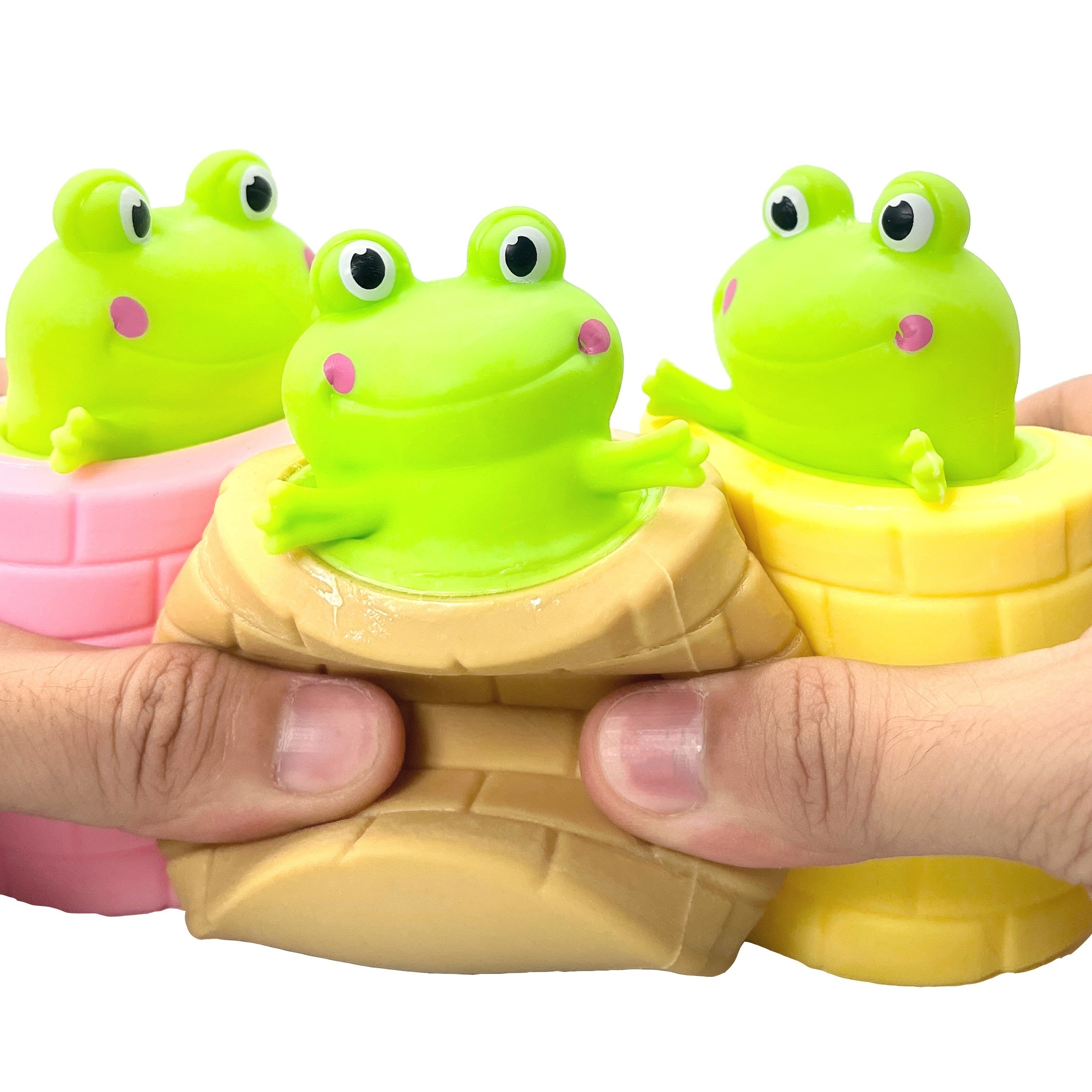 HANBIN Frog Cup Squeeze Toys Anti Anxiety Decompression Sensory Squishes  Toys For Children Gifts (Random Style) 