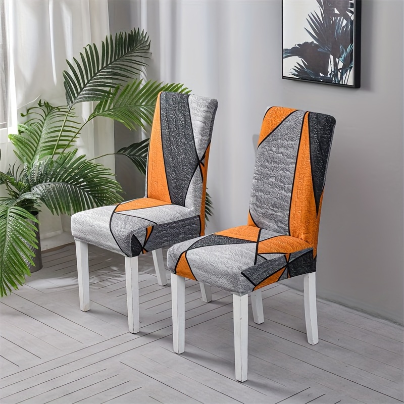 6pcs elastic dining chair slipcovers anti slip Temu