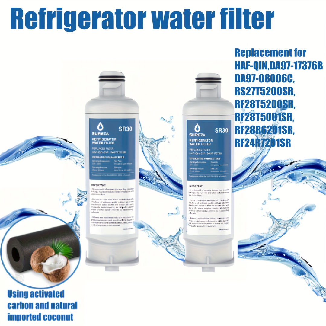 

Refrigerator Water Filter, Replacement For Haf-qin, Da97-17376b, Da97-08006c, Rs27t5200sr, Rf28t5001sr, Rf28r6201sr, Rf24r7201sr, Water Filter Replacement