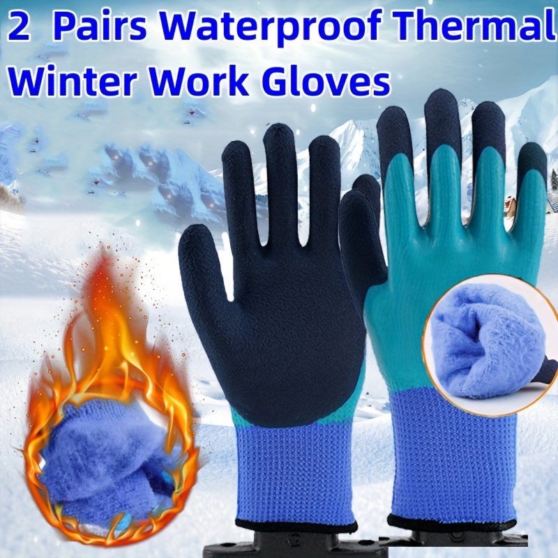 Waterproof Thermal Work Gloves Superior Grip Coating - Temu