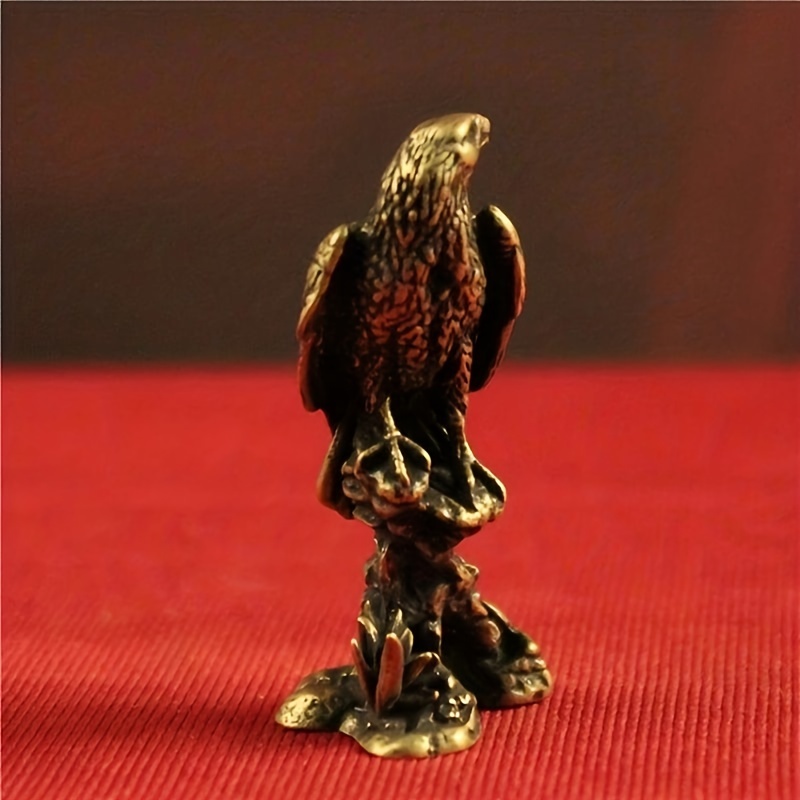 Vintage Brass Eagle - Solid Brass Statue Figurine, Majestic Bird