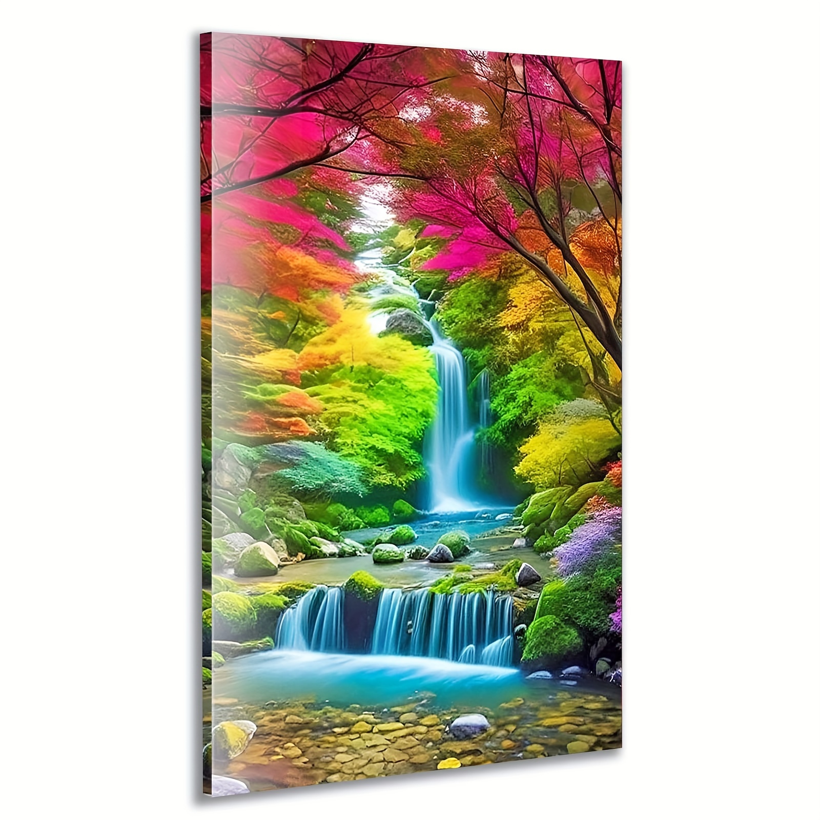 Large Paint By Numbers Kit For Adults Beginners, Diy Waterfall