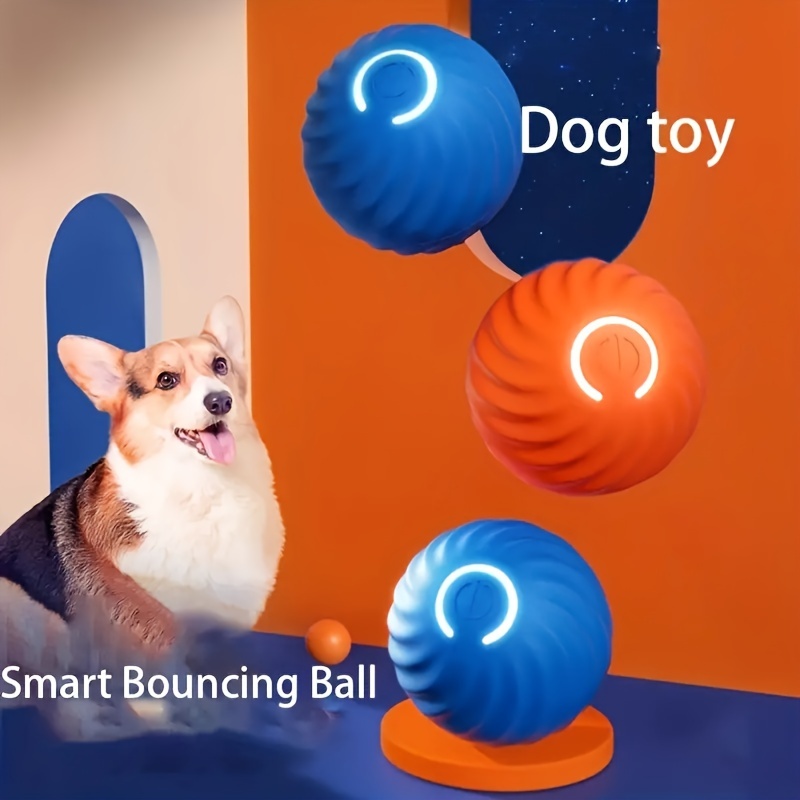 Dog Smart Bouncing Ball, Automatic Rolling Ball Dog/cat Toy, Perfect For  Interactive Fun! - Temu