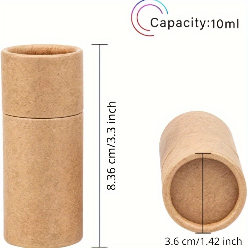 WANDIC Small Kraft Paperboard Tubes, 12 Pieces Pink Round Kraft Paper  Containers Paper Craft Tubes with Lids for Tea Little Ornaments Gift  Packaging