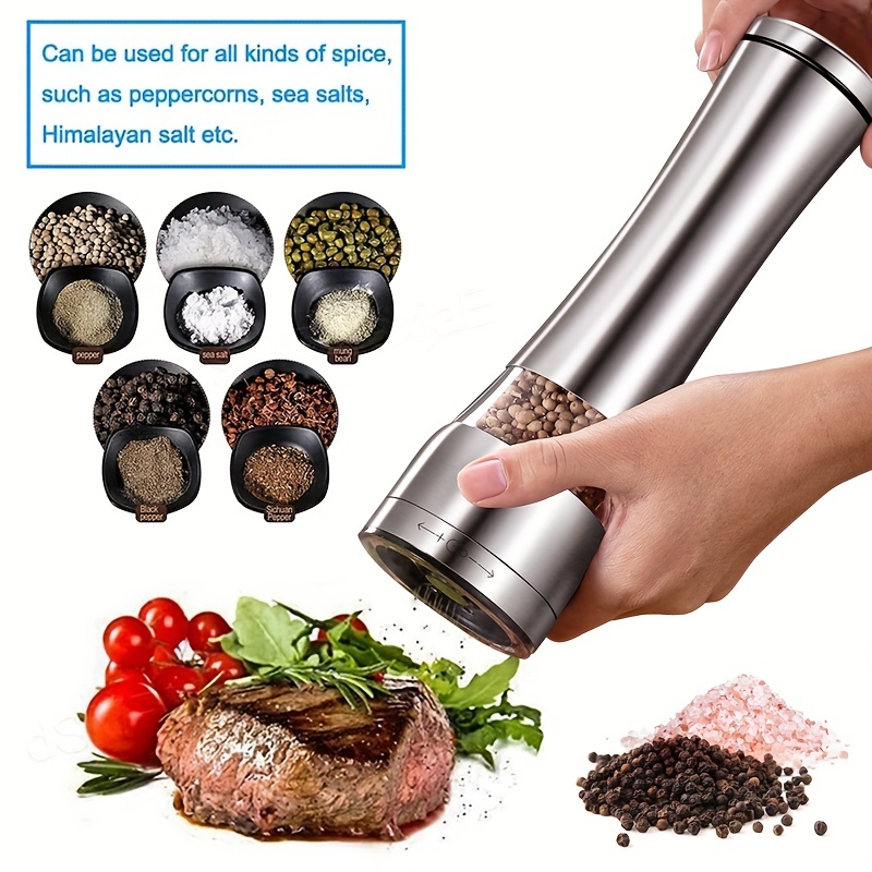 Pepper Grinder, Household Sea Salt Ginder, Ceramic Spice Grinder, Manual  Sea Salt Mill, Spice Crusher, Reusable Spice Bottle For Bbq Picnic Camping,  Kitchen Gadgets, Kitchen Tools, Chrismas Gifts, Dorm Essentials, Back To