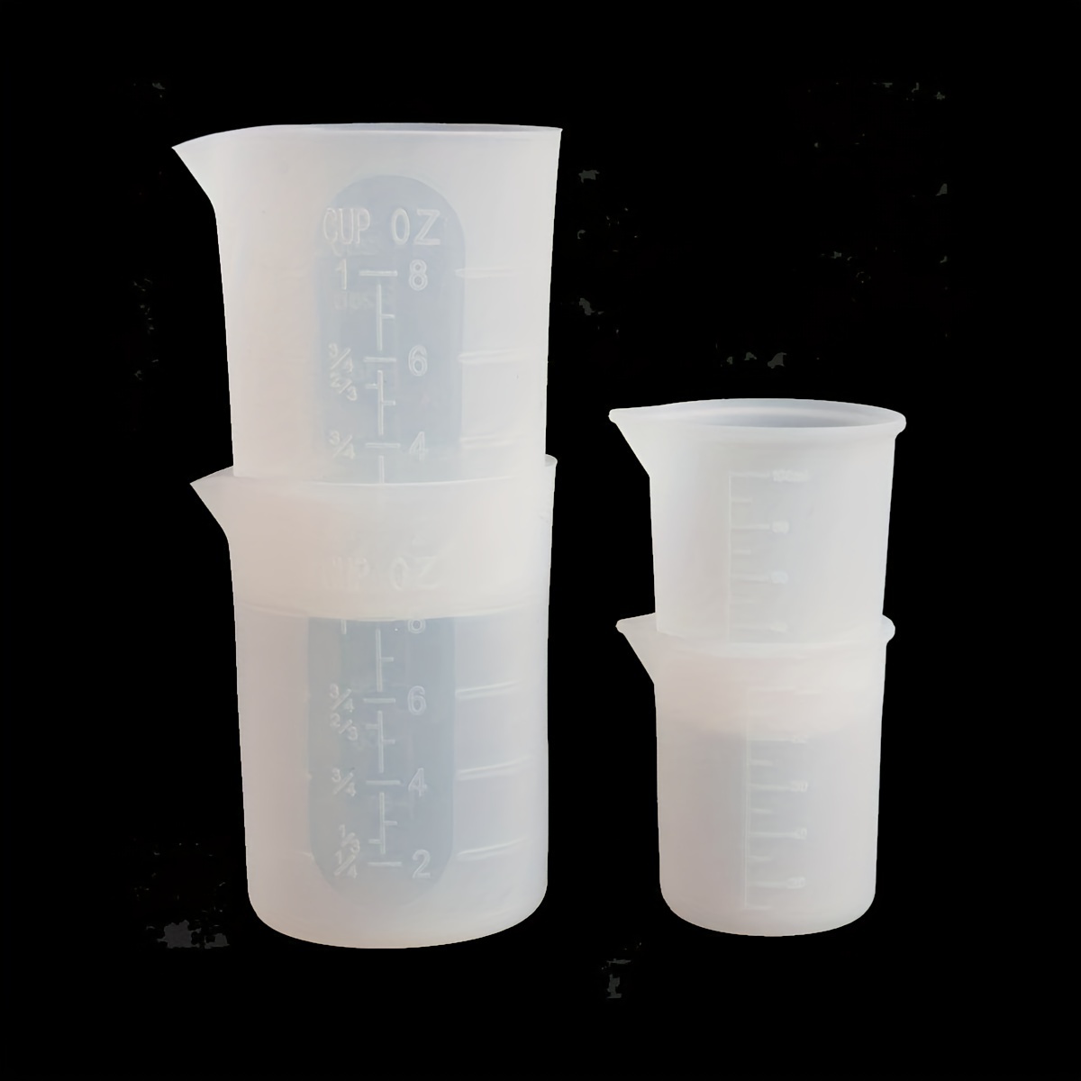 20Pcs Resin Cups Casting Epoxy Mixing Cup Silicone Mixing Cups