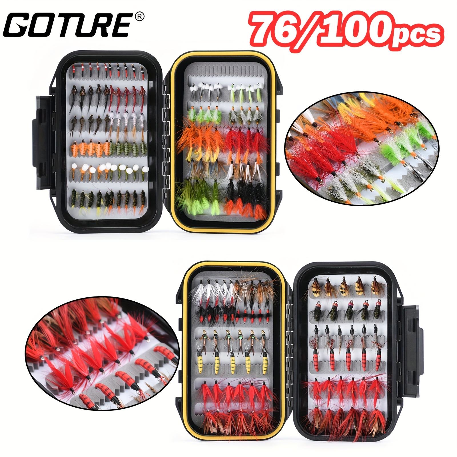 Fly Fishing Flies Bait Kit Includes Artificial - Temu Sweden