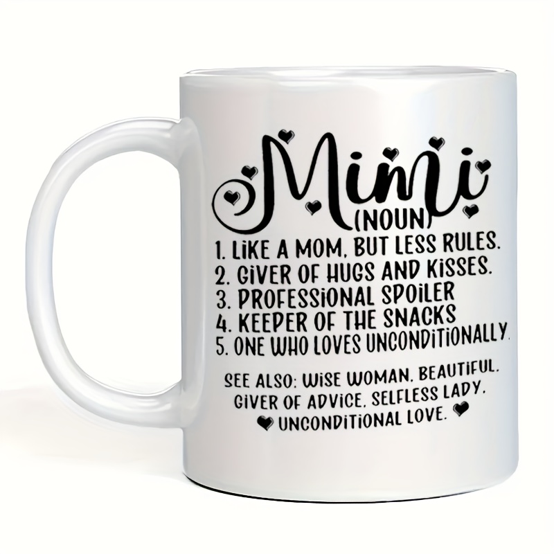 Mimi Ceramic Mug, Coffee Cup, Drinking Cup, Heartfelt Tribute, Coffee Cup,  As A Mother's Day Gift For Women, Birthday, Valentine's Day, Wedding,  Christmas Gifts - Temu