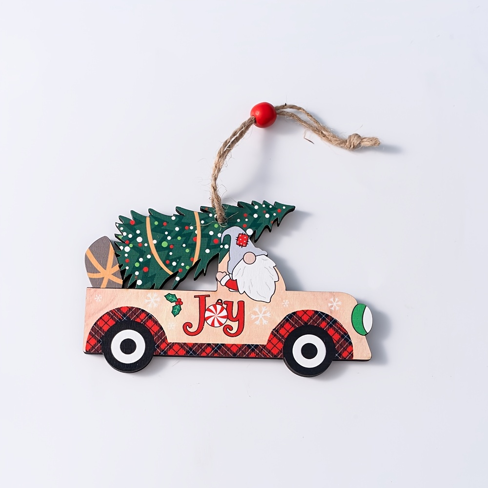 1pc Décoration De Voiture De Noël En Forme D'arbre, Décoration De