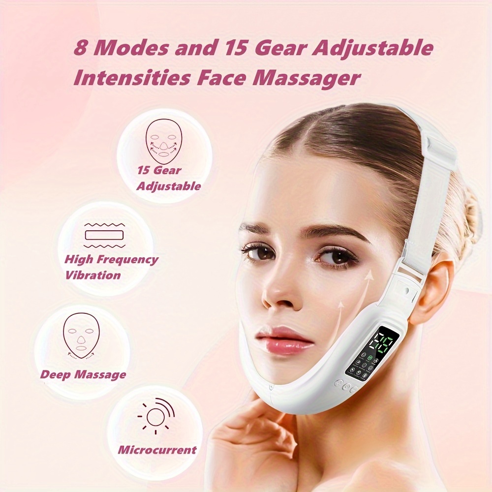 Microcurrent Facial Massager, Electric Face Massager With 8 Modes And