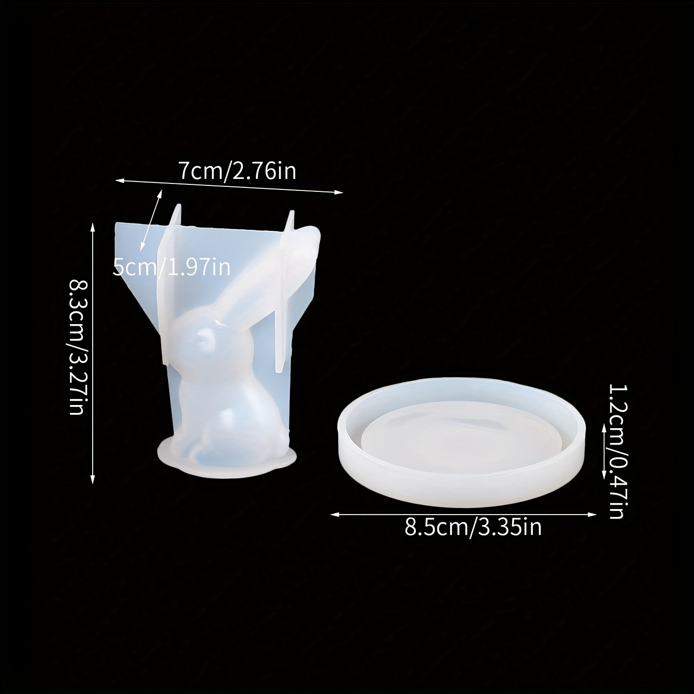 2 Pz/set Resina Epossidica Colata Stampo In Silicone Kit 3d - Temu Italy