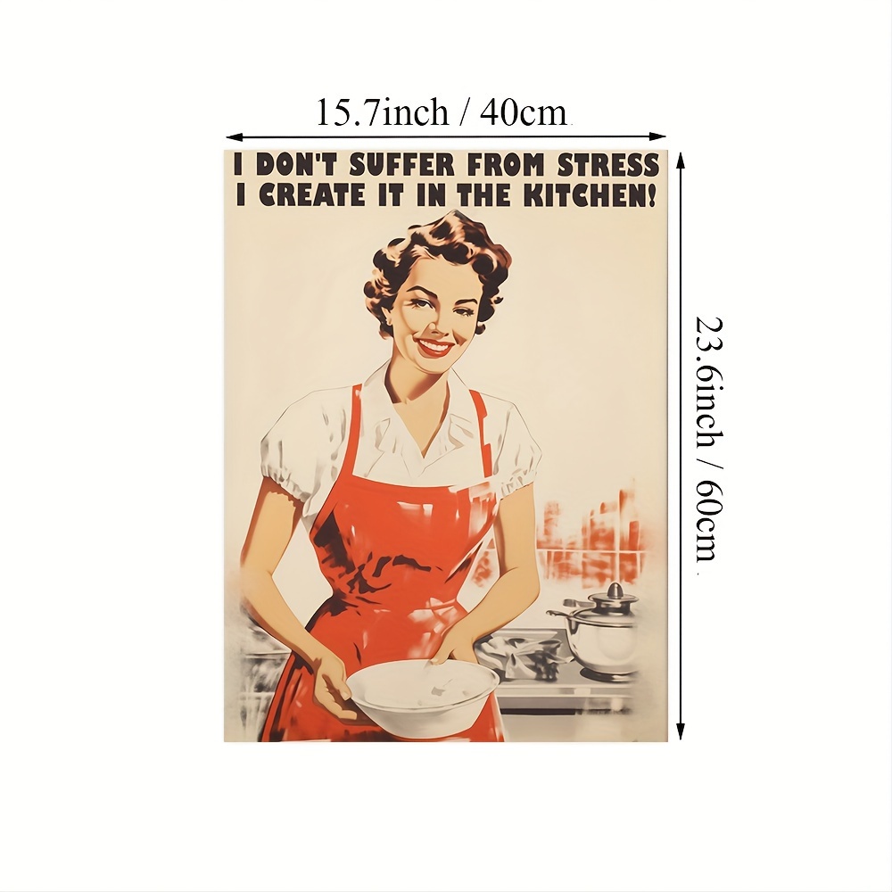 Baking Cooking Don't Make Me Custom Poster, Funny Kitchen Decor