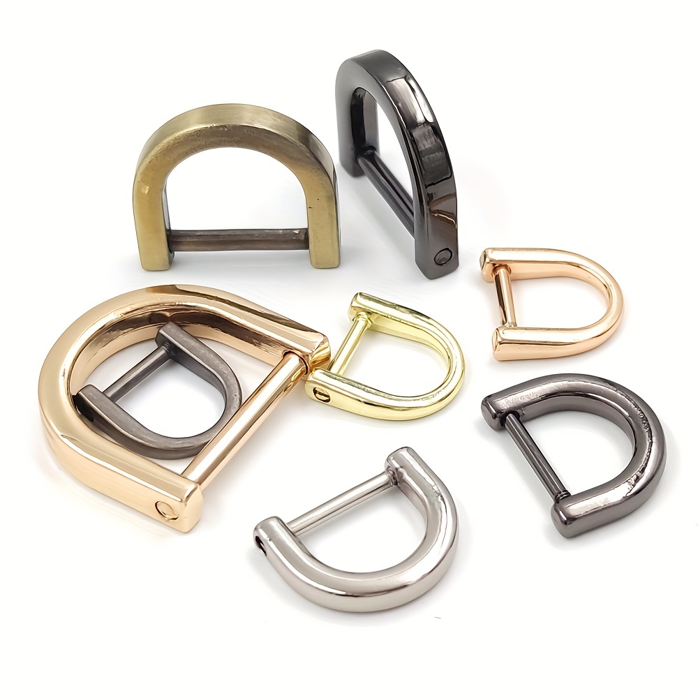 10pcs Small D Rings 3/810mm Gold D Ring Buckle Purse Ring Strap