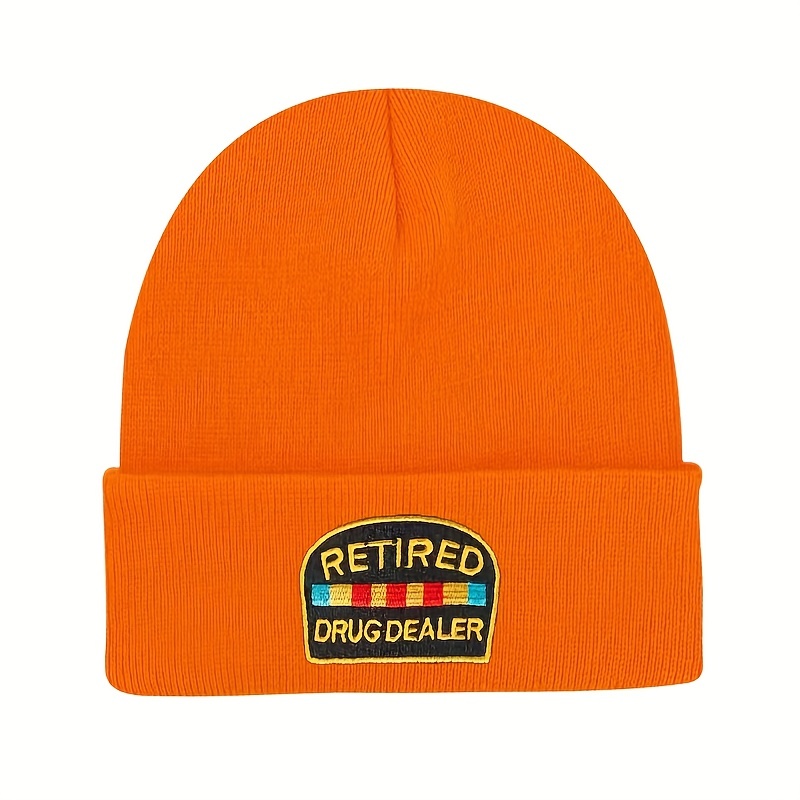 Warm and Windproof Embroidered Knit Hat for Men and Women - Fashionable Winter Headwear
