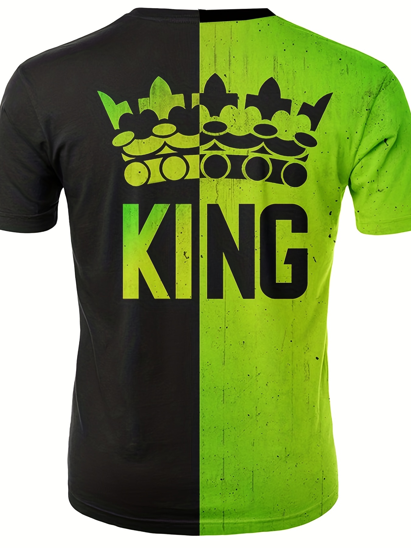 Maglia Da Uomo A Blocchi Di Colore Con Motivo King Crown - Temu Italy