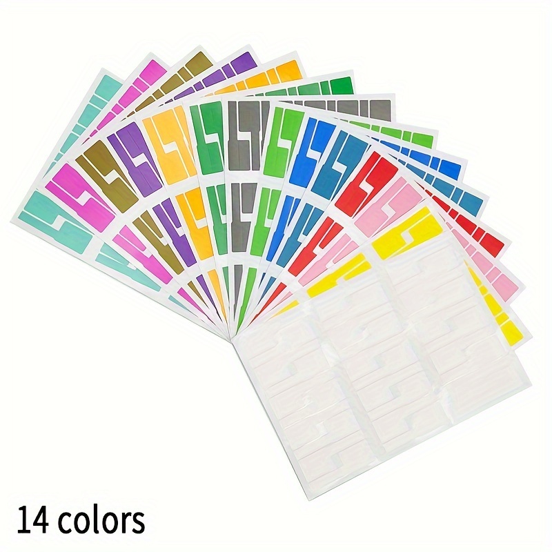 240 Pezzi Di Etichette Per Cavi, 8 Colori Impermeabili Per