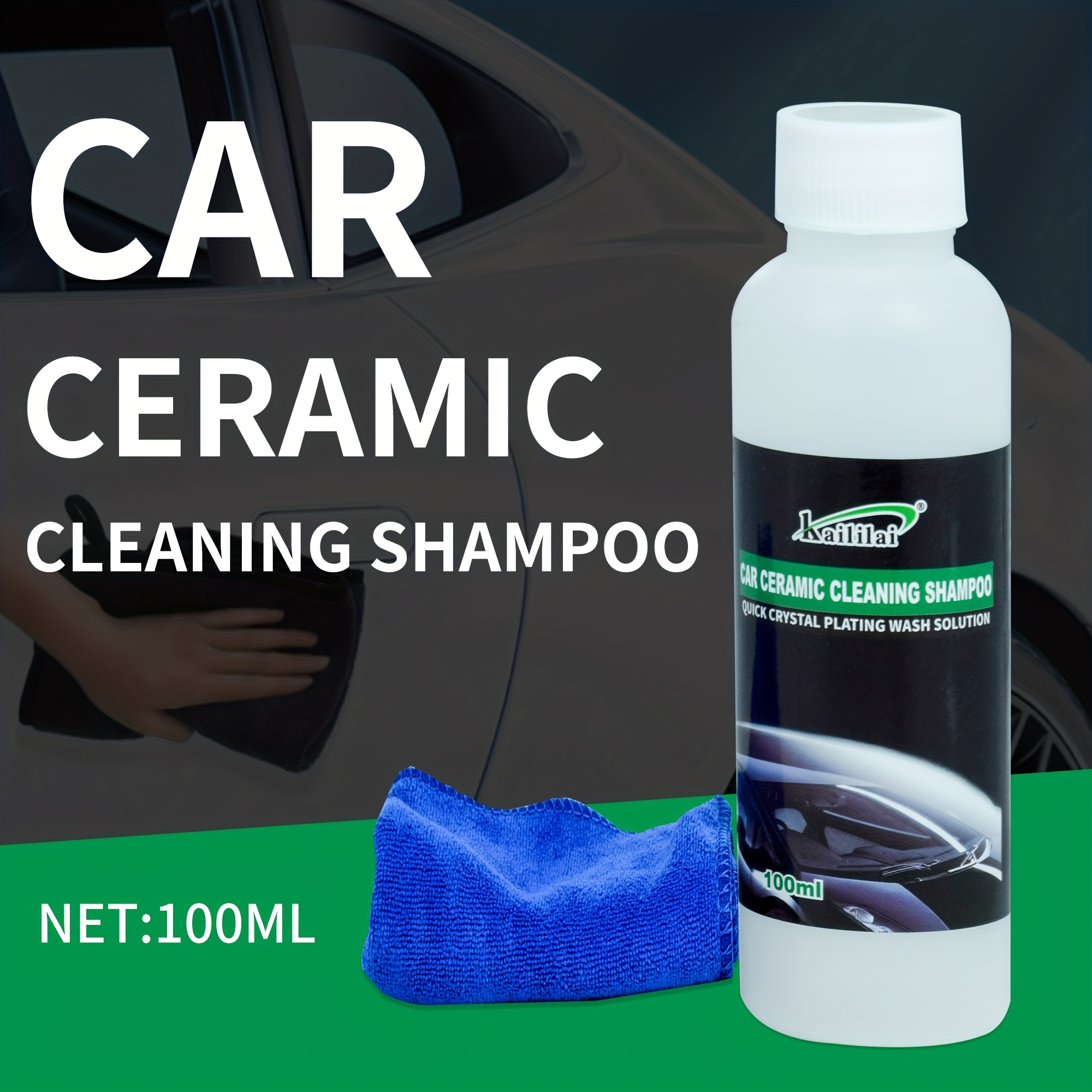 Champú para lavado de autos, 100ml, de espuma de alta concentración 1:100,  excelente para el aseo del vehiculo