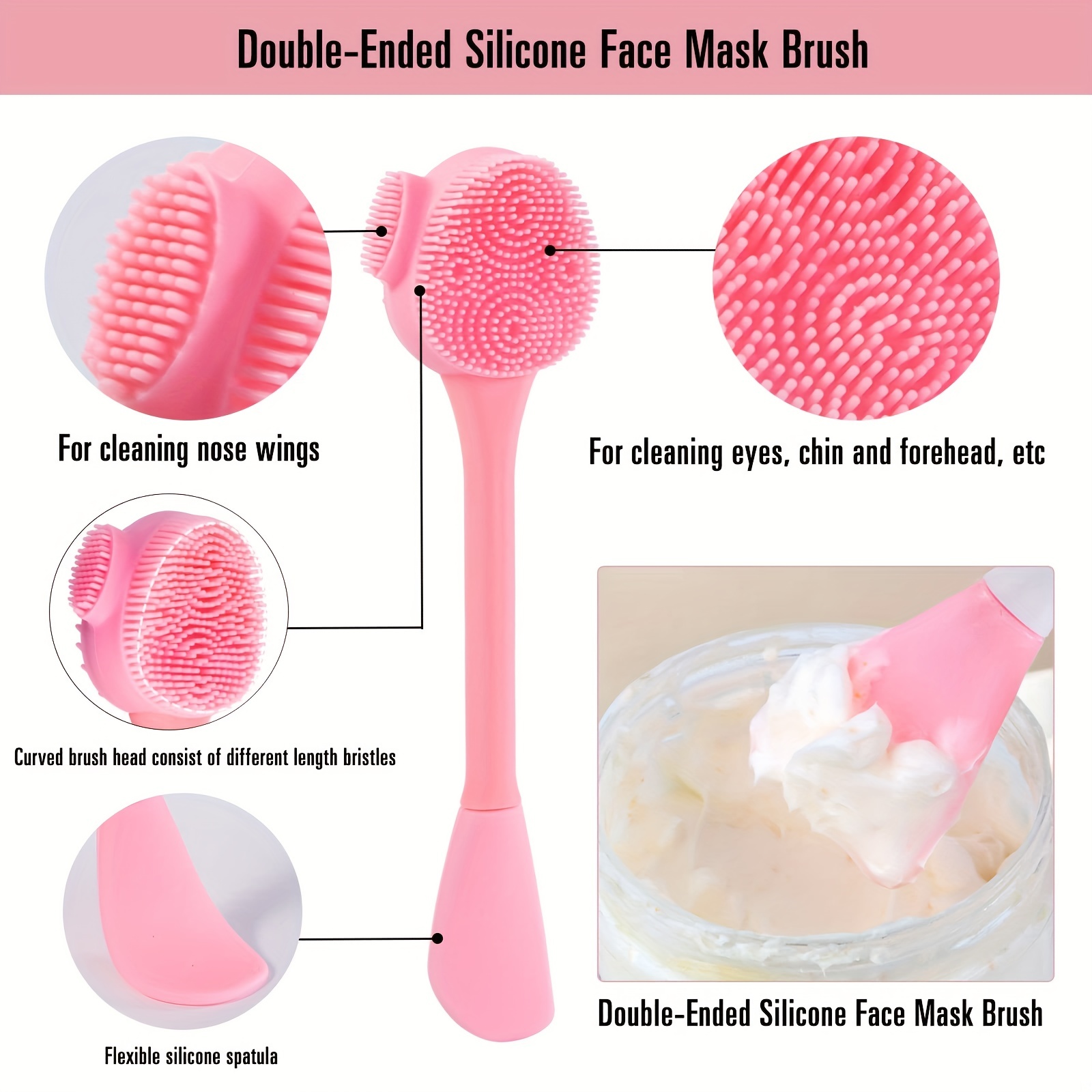 Depurador Facial Silicona 1/2 Piezas Cepillo Limpieza Facial - Temu