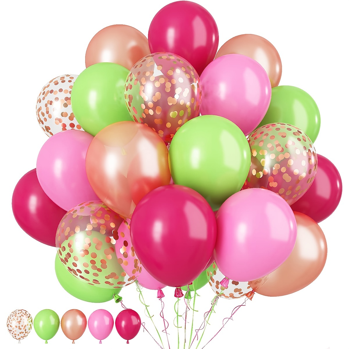 20pcs Globos Látex Confeti Coloridos Globo Helio - Temu