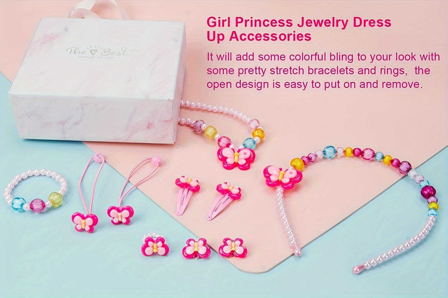 Little girl 2024 dress up jewelry