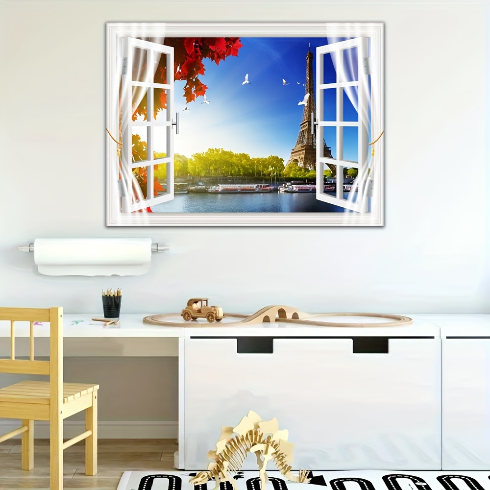 1pc HD Modern Window Scenery Canvas Art Poster, Fake Windows Art Decor  Pittura Per Soggiorno, Camera Da Letto, Sala Da Pranzo, Studio, Hotel,  Immagini Da Parete Per Arredamento, Senza Cornice - Temu