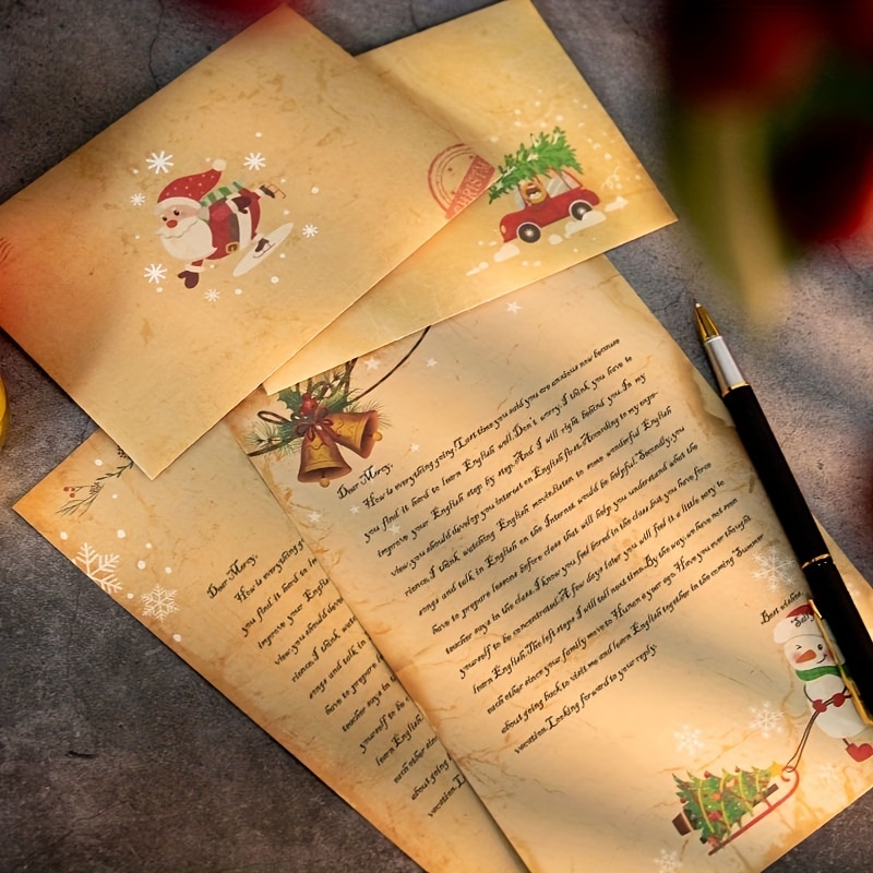 Winter Christmas Letter Paper