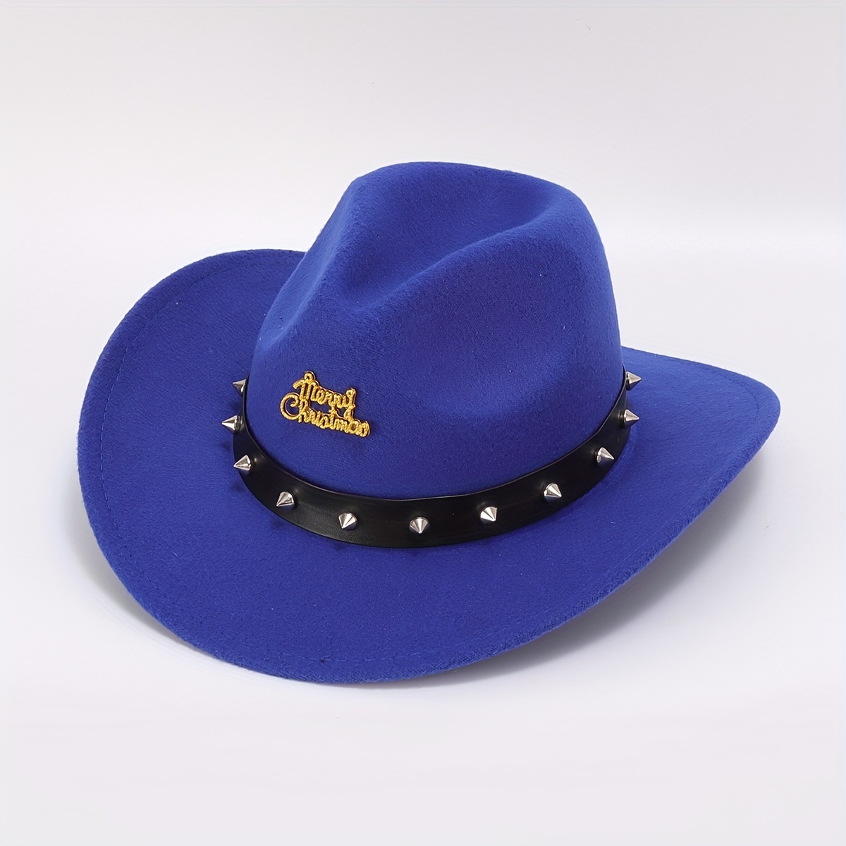 Vintage Western Cowboy Woolen Hat British Belt Jazz Top Hat