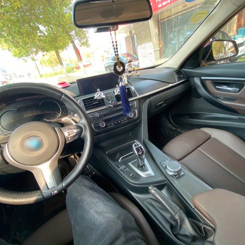 Carbon Fiber 3 Series F30 2013 2019 Car Film Interior Stickers Center  Console Gear Dashboard Air Door Handle Lift Panel - Automotive - Temu
