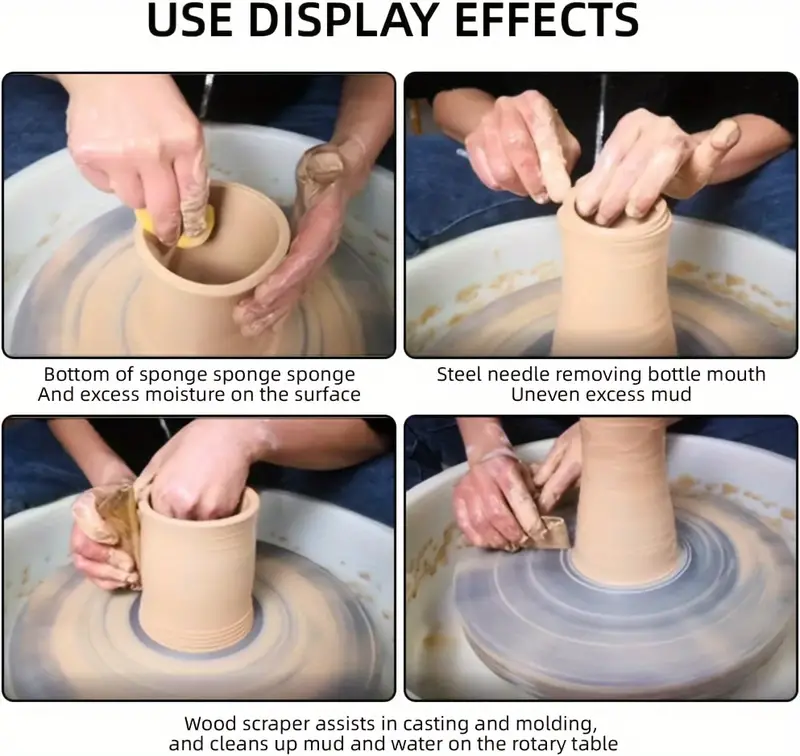 Harty Set di Strumenti per Modellare L'argilla in Ceramica Kit da 8