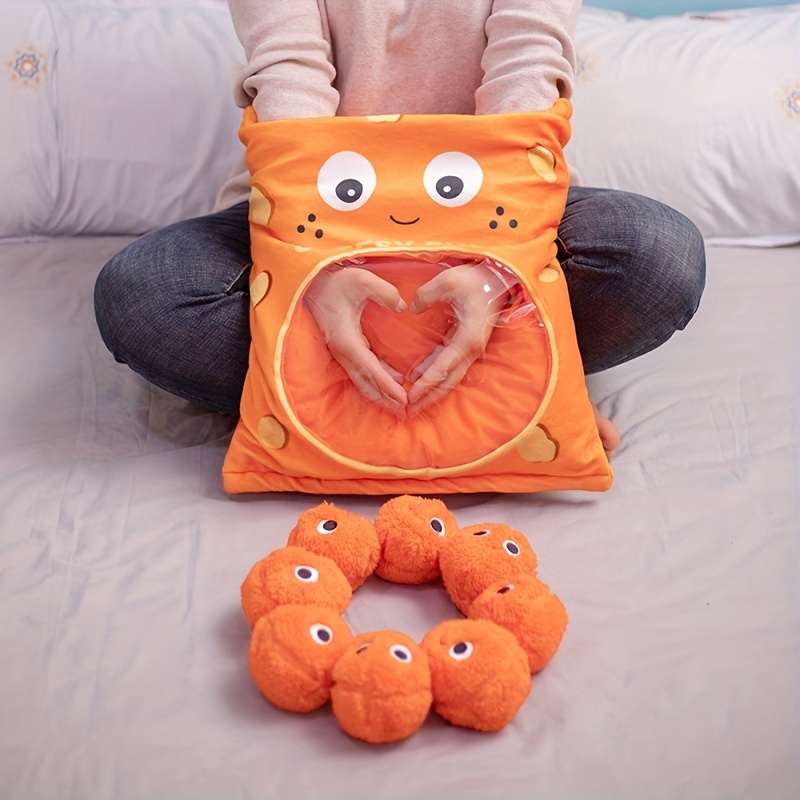 Plush Toy Snack Set Plush Pillow Throw Pillow Removable - Temu