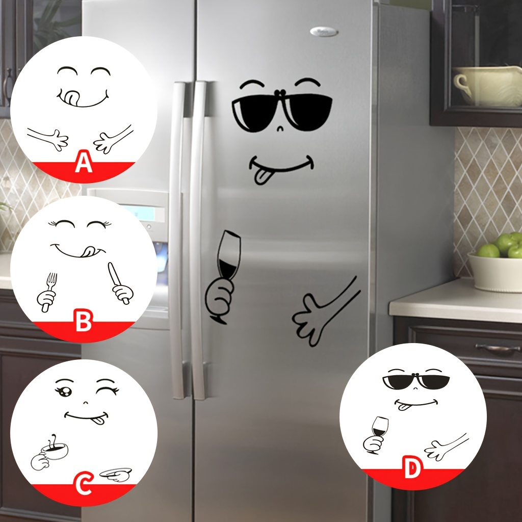 Adesivo per frigorifero Emoji, Adesivo per frigorifero rimovibile