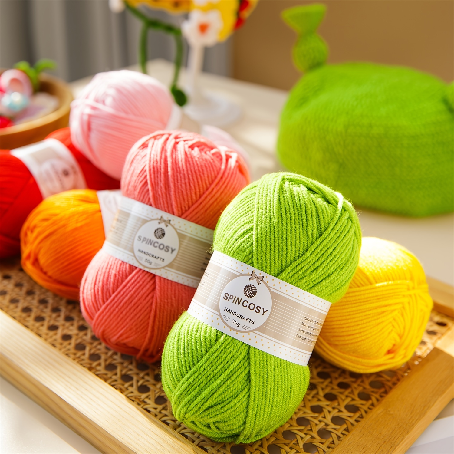 Soft Acrylic Yarn Assorted Colors 4 ply Acrylic Yarn For - Temu
